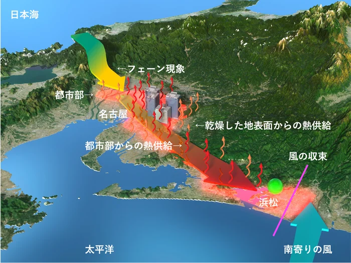 浜松の極端高温